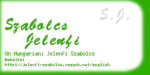 szabolcs jelenfi business card